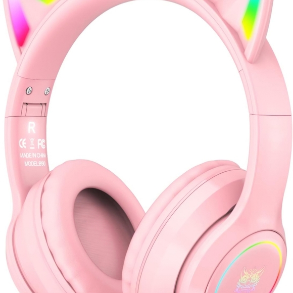 Pink Cat Ear Gaming Headphones. - Picture 2 of 2